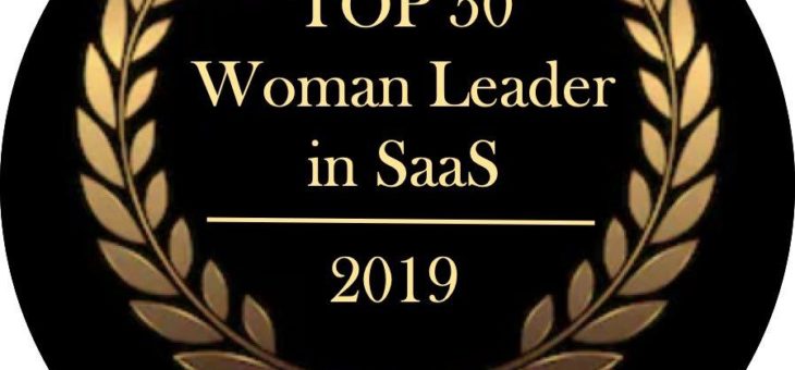 Jessica Venturini wird als eine der Top 50 weiblichen Führungskräfte im Bereich SaaS 2019 ausgezeichnet