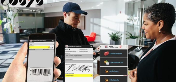 Paketverteilung innerhalb von Unternehmen mit Barcode Scanner APP