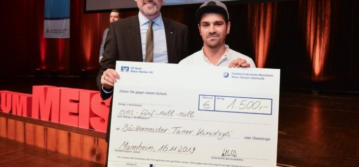 Meisterfeier: Förderpreis als Start-Up geht an Bäckermeister Taner Karadagli