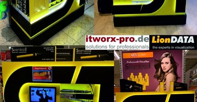 Digital Signage: itworx-pro GmbH rollt LionDATA 11,6 Zoll Digital Signage Signboards für Verkaufsdisplays in SB-Warenhäuser aus