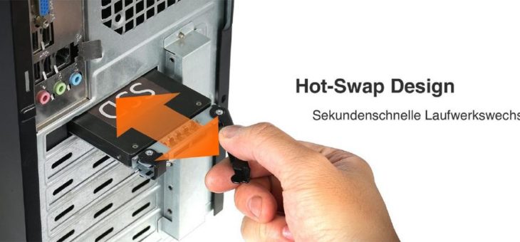 Produktvorstellung: ICY DOCK ToughArmor MB839SP-B 2,5″ SATA SSD/HDD zu PCIe 2.0 x1 Hot-Swap Wechselrahmen für PCIe Slot