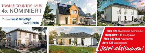 Hausbau Design Award 2018 – Wählen Sie Ihr Lieblingshaus!