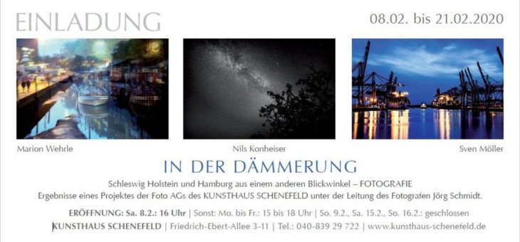 Foto-Ausstellung: „In der Dämmerung“ im Kunsthaus Schenefeld