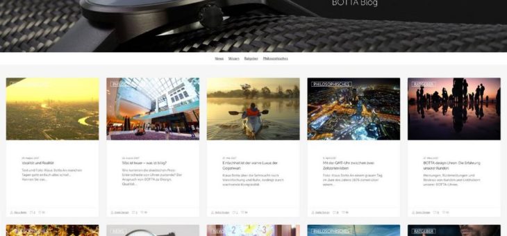 BOTTA-Blog – Uhr- und Zeitwissen informativ und unterhaltsam verpackt