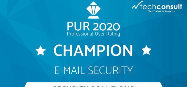 NoSpamProxy zum dritten Mal Champion in unabhängiger Nutzerbefragung für E-Mail-Security