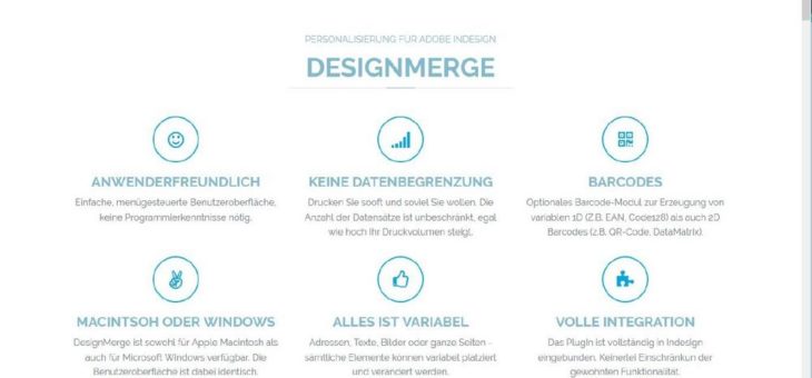 DesignMerge.de – Die Webseite zur Personalisierung mit Adobe InDesign