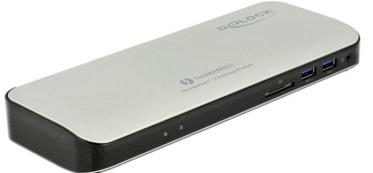 Delock Thunderbolt™-3-Dockingstation erweitert und spiegelt Desktop auch am MAC