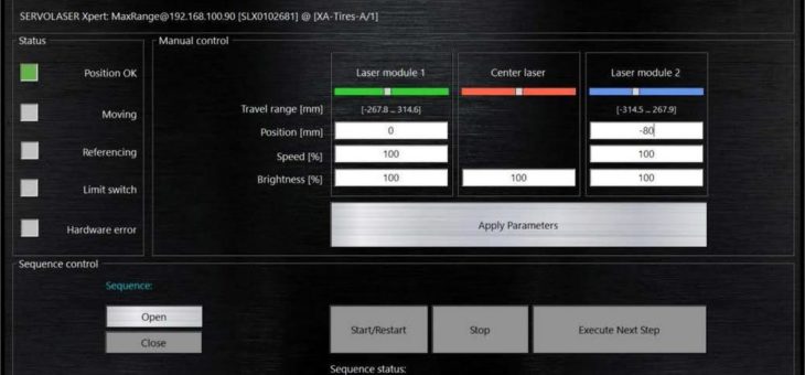 Neue Steuerungssoftware „SEQUENCE Xpert“ ermöglicht Laserpositionierung per Mausklick