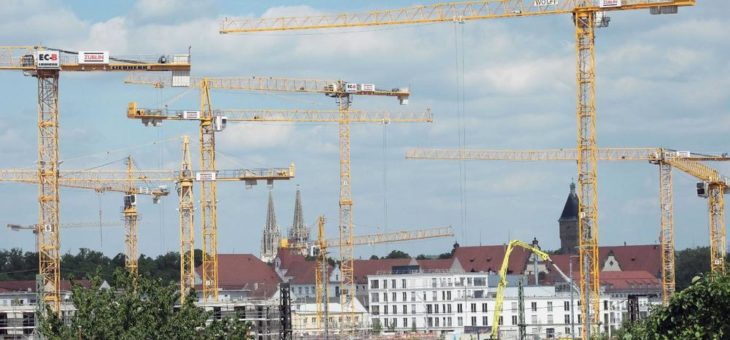 Regensburgs neue „Wahrzeichen“: Baukräne