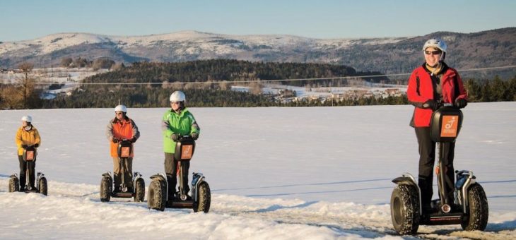 Neuer Wintersport-Trend in Ostbayern: Mit dem „Schneeroller“ über das „Grüne Dach Europas“ schweben