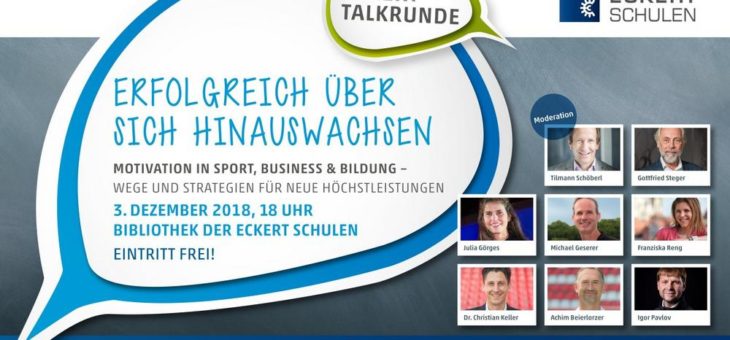 Terminhinweis zur Veröffentlichung – Talk bei Eckert:  Erfolgreich über sich hinauswachsen