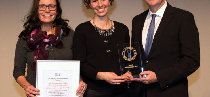 Oskar Medizin-Preis  für Orthopädische Uniklinik Bad Abbach und Institut für Sportwissenschaft der Universität Regensburg