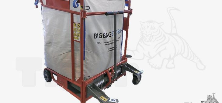 BigBag-Säcke mit dem BIG-BAG-CAR® mühelos per Hand verfahren