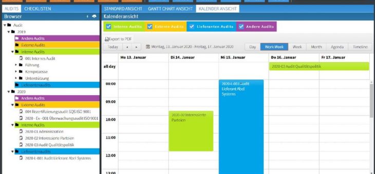 Softwarebasiertes Audit-Management im QM-Pilot