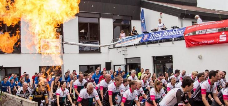 Großes monte mare Cycling-Event zugunsten der Vor-Tour der Hoffnung beim Rheinland-Pfalz-Tag 2020 in Andernach