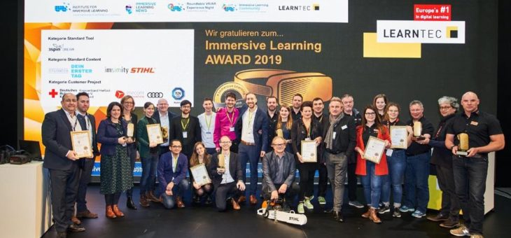 Verleihung des „Immersive Learning AWARD 2019“ im Zuge der LEARNTEC 2020 am 29.01.2020 in Karlsruhe
