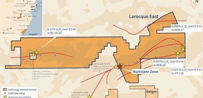 IsoEnergy durchschneidet bisher stärkste Uranmineralisierung in der Hurricane-Zone