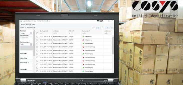 Transparente Bestandsführung mit dem COSYS WebDesk