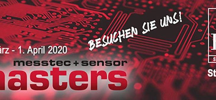 Wir sind auf der messtec + sensor masters 2020