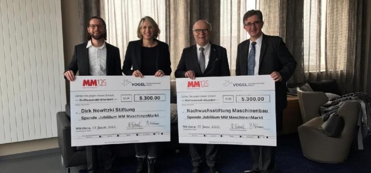 Maschinenmarkt und Partner spenden für den guten Zweck