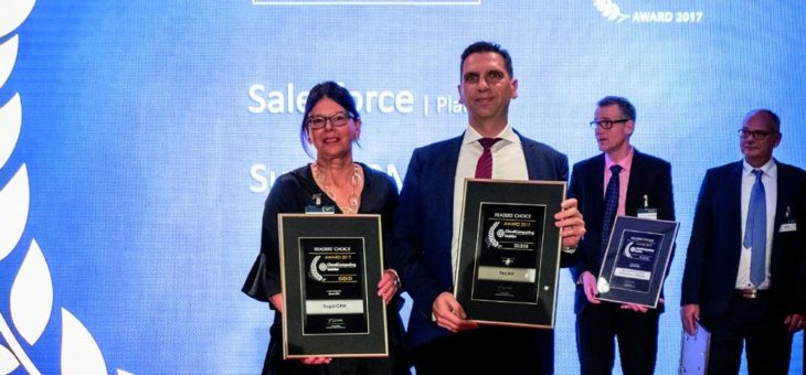 IT-Awards 2017: TecArt mit Silber gekürt als einziger deutscher Softwarehersteller in der Kategorie Cloud-CRM