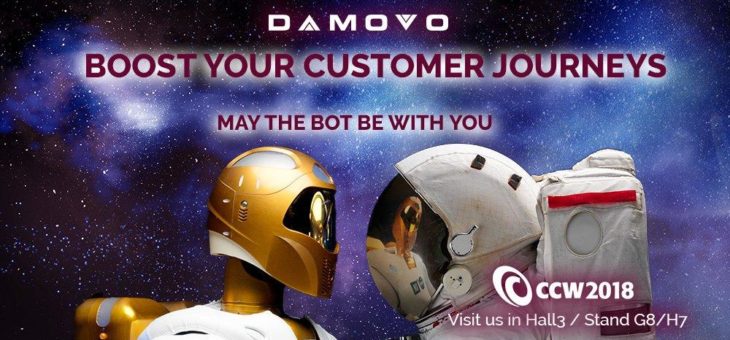 Damovo zeigt auf der CCW 2018 innovative Möglichkeiten für die Optimierung Ihrer Customer Journeys
