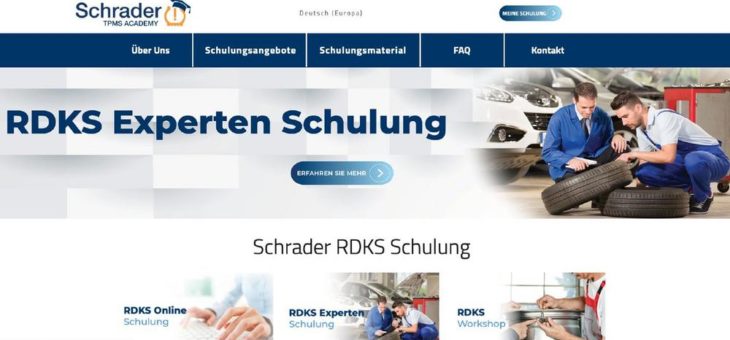 Schrader stellt erneuerte RDKS-Bildungsplattform vor