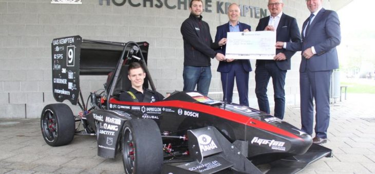 MAHA sponsort Studenten-Rennteam der Hochschule Kempten
