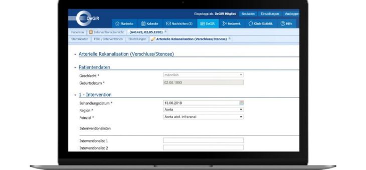 DeGIR und DGNR nutzen neues webbasiertes Vernetzungstool zur Dokumentation und Qualitätssicherung interventionsradiologischer Eingriffe