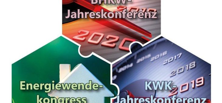 Energiewende, BHKW und KWK – drei Jahreskongresse im Jahre 2020