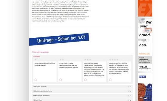 VDWF und Industrie 4.0 – Schon dabei? Machen Sie den Selbsttest!