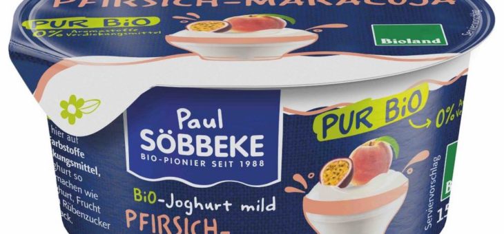Fruchtige Frühlingsvorboten in bester Bioqualität: Joghurt-Neuheiten von Söbbeke