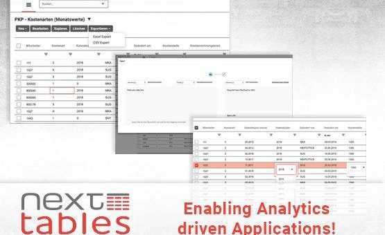 Tabellen out of the Box editieren – NextTables jetzt auch für SAP BW 4/HANA und S/4HANA optimiert