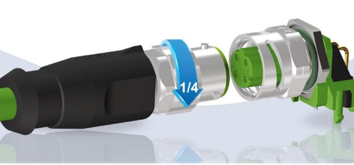 CONEC M12 Steckverbinder Serie mit Bajonett-Schnellverriegelung