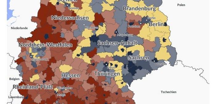 Bild des Monats: Bevölkerungsstrukturdaten, Mehrpersonenhaushalte mit Kindern, Deutschland 2019