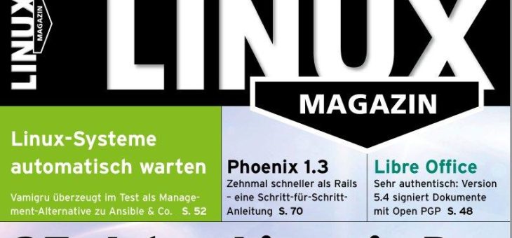 Linux-Systeme automatisch warten: vamigru überzeugt im Test des Linux Magazins als Management­lösung