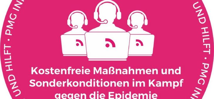 PMG hilft mit kostenfreien Maßnahmen und Sonderkonditionen gegen das Coronavirus