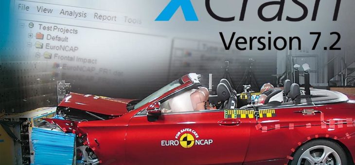 Update anerkannter Analyse-Software zur Fahrzeugsicherheit: X-Crash Version 7.2 mit neuen Möglichkeiten für Crashtests weltweit