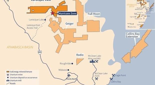 IsoEnergy schneidet 7,5m mit 14,5% U3O8 in Bohrloch LE20-51 einschließlich 3,5m mit 30,9% U3O8