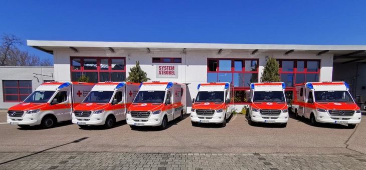 DRK-Kreisverband Karlsruhe e. V. nimmt sechs neue Rettungswagen in Betrieb