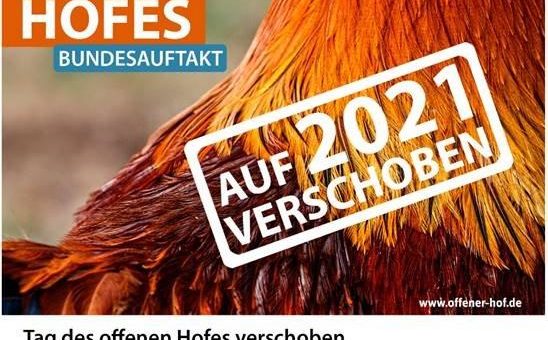 Tag des offenen Hofes verschoben