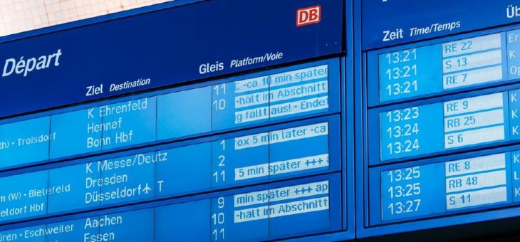 Leichte Verbesserung bei der Pünktlichkeit auf der Schiene