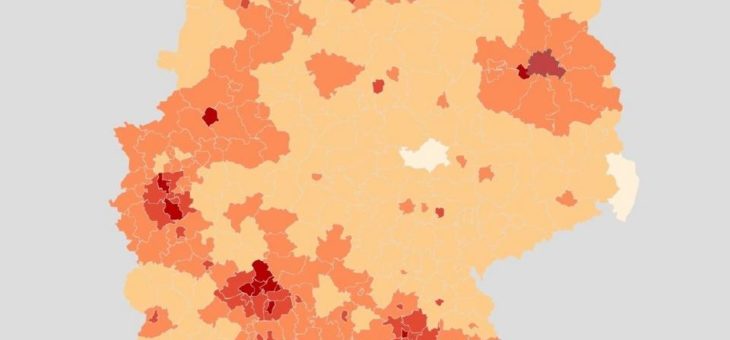 Interaktive Karte zeigt bundesweite Kaufpreisentwicklung