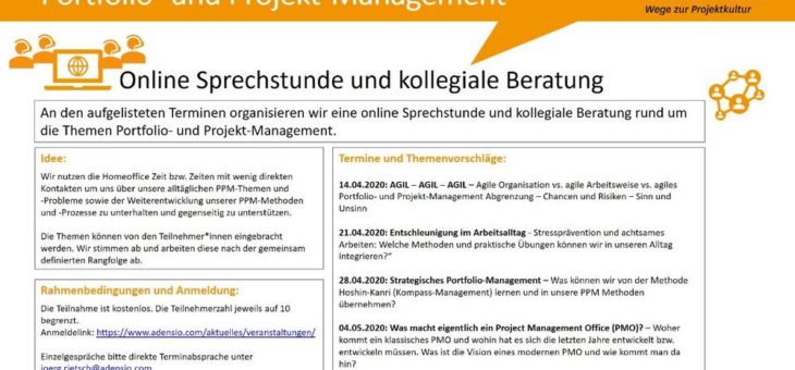 Projektportfolio-Management Online-Sprechstunde