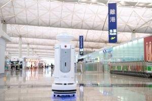 Hong Kong Airport: Ist das ein Urahn von Star Wars Droide R2-D2?