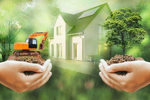 Von Bäume fällen bis Bodenverdichtung – Hausbau und Naturschutz widersprechen sich nicht