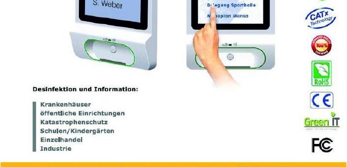 Digital Signage: Die itworx-pro GmbH aus Hamburg listet den LionDATA Digital Health Protector