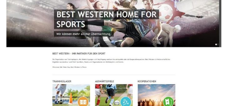 Sportlich unterwegs: Best Western mit neuer Sportwebseite