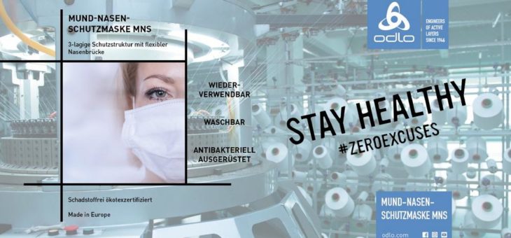 COVID-19 Hilfe: Odlo startet Produktion von Gesichtsmasken – damit Europa gesund bleibt