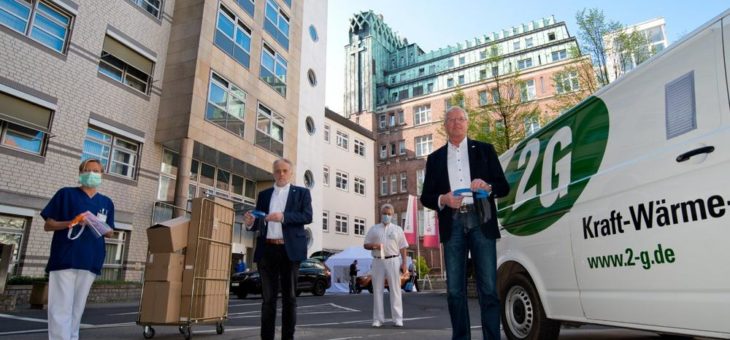 Spende von Masken zum Schutz der Klinikmitarbeiter